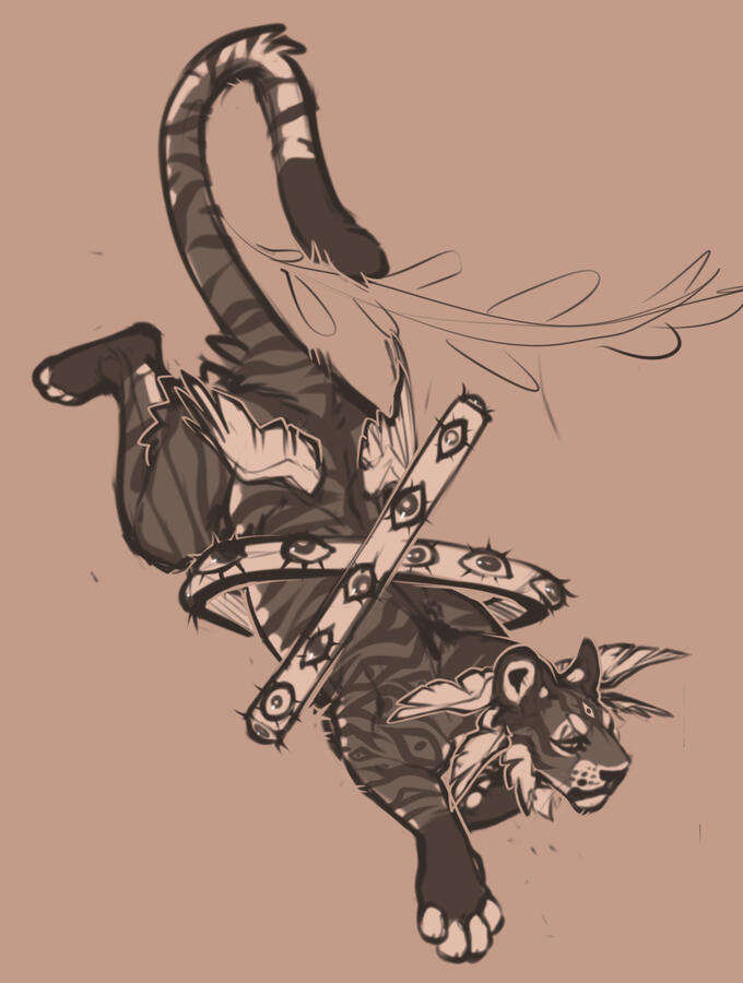 This is special to me because it was the first picture I drew of this tiger I dreamt about, which eventually inspired my current sona! I find a lot of comfort in him for some reason!