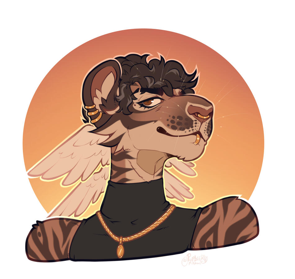 Sunset Tiger, big they/them vibes here