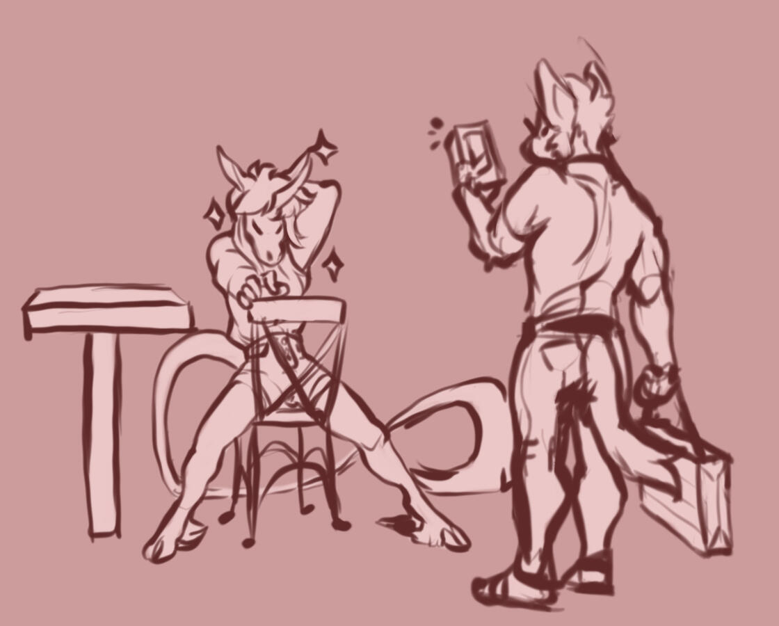 A really cute concept I really want to finish!! Valtierii posing for a cute photo to post on Insta later