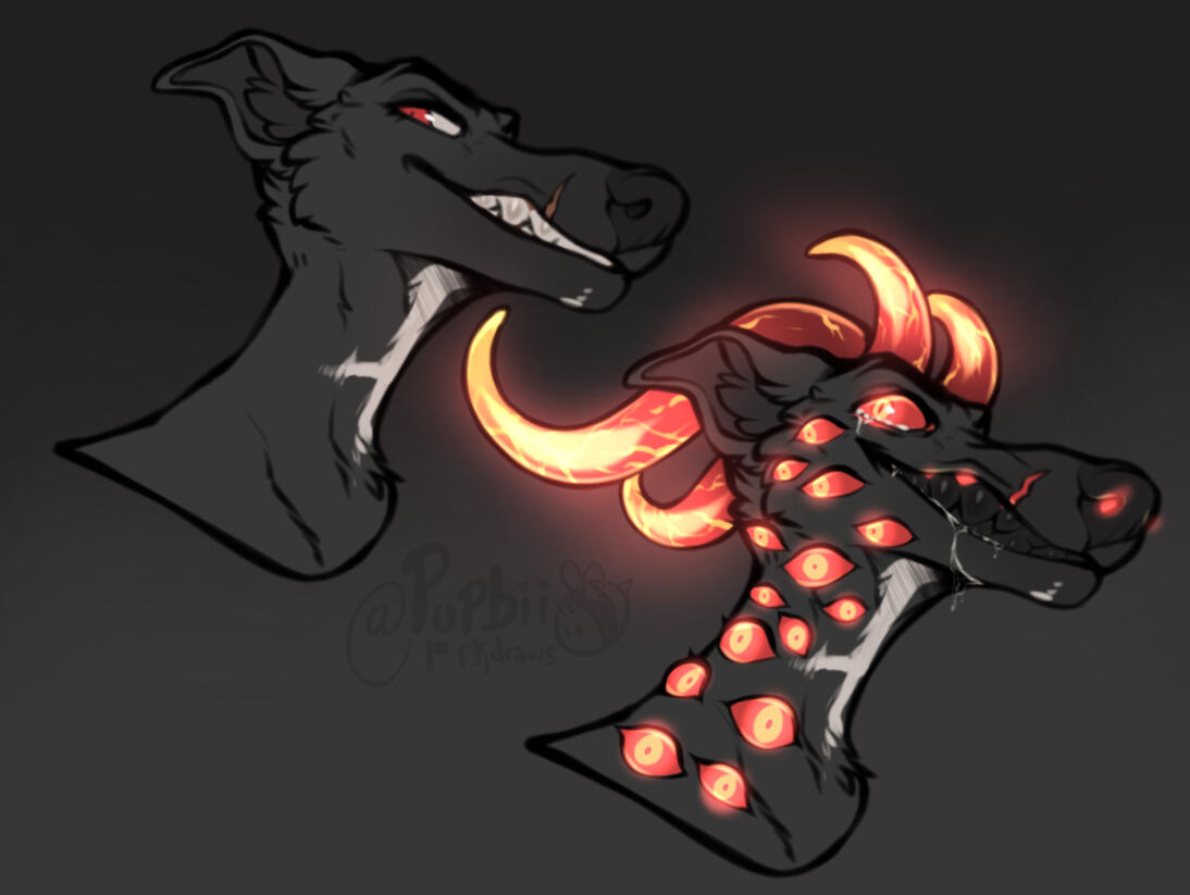 Deacon, my first draft of this really cool concept I had in mind. He is like a demon borzoi! I want to revisit his design sometime soon